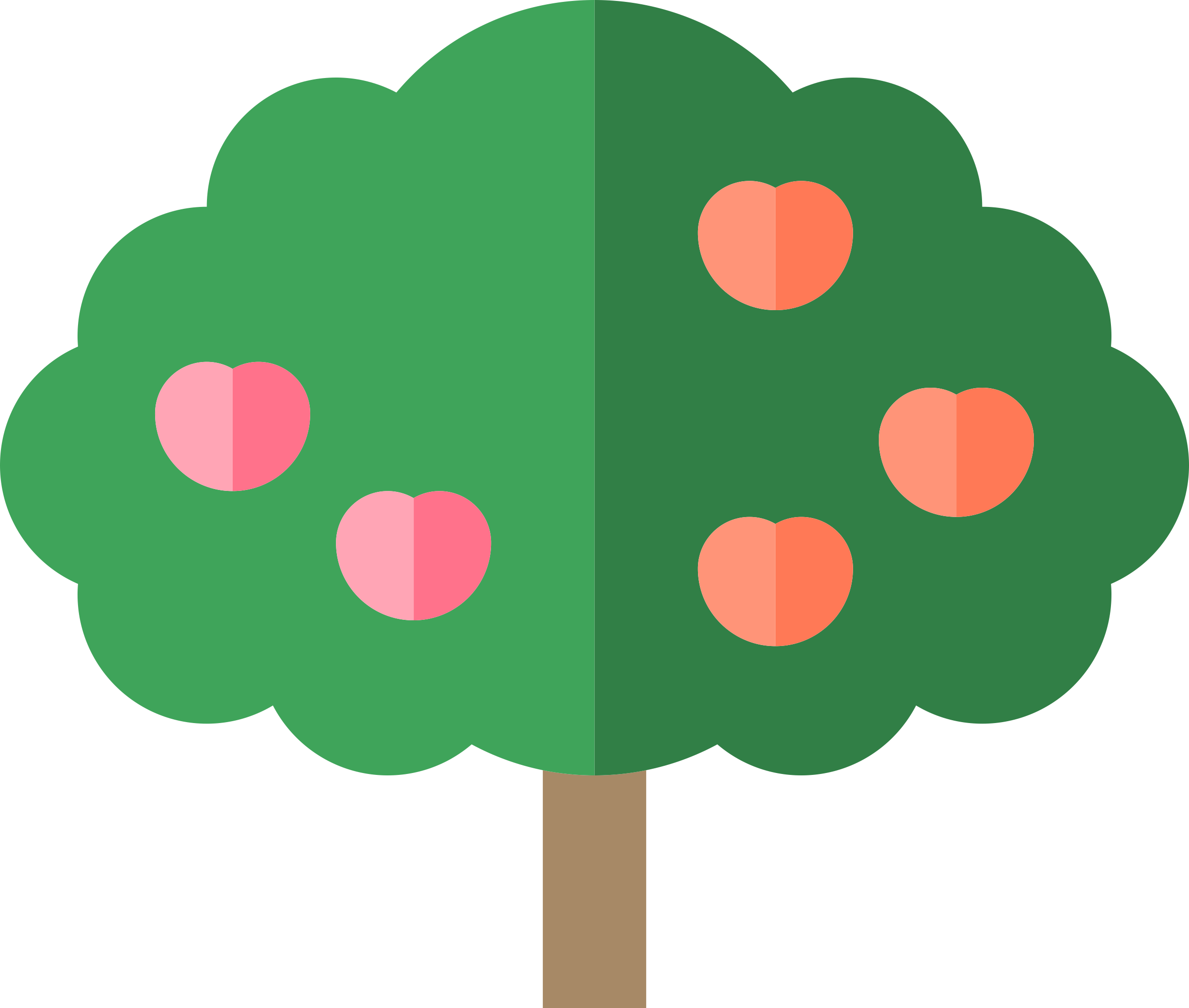 Apple Tree Ink Editable Svg Line Art Free Vectors